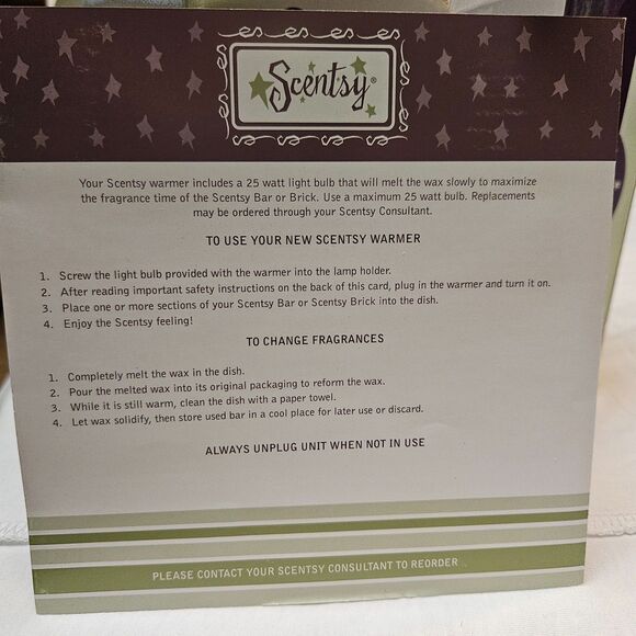 Scentsy "Savoy" Large Wax Warmer - Burnt Orange - Picture 11 of 11